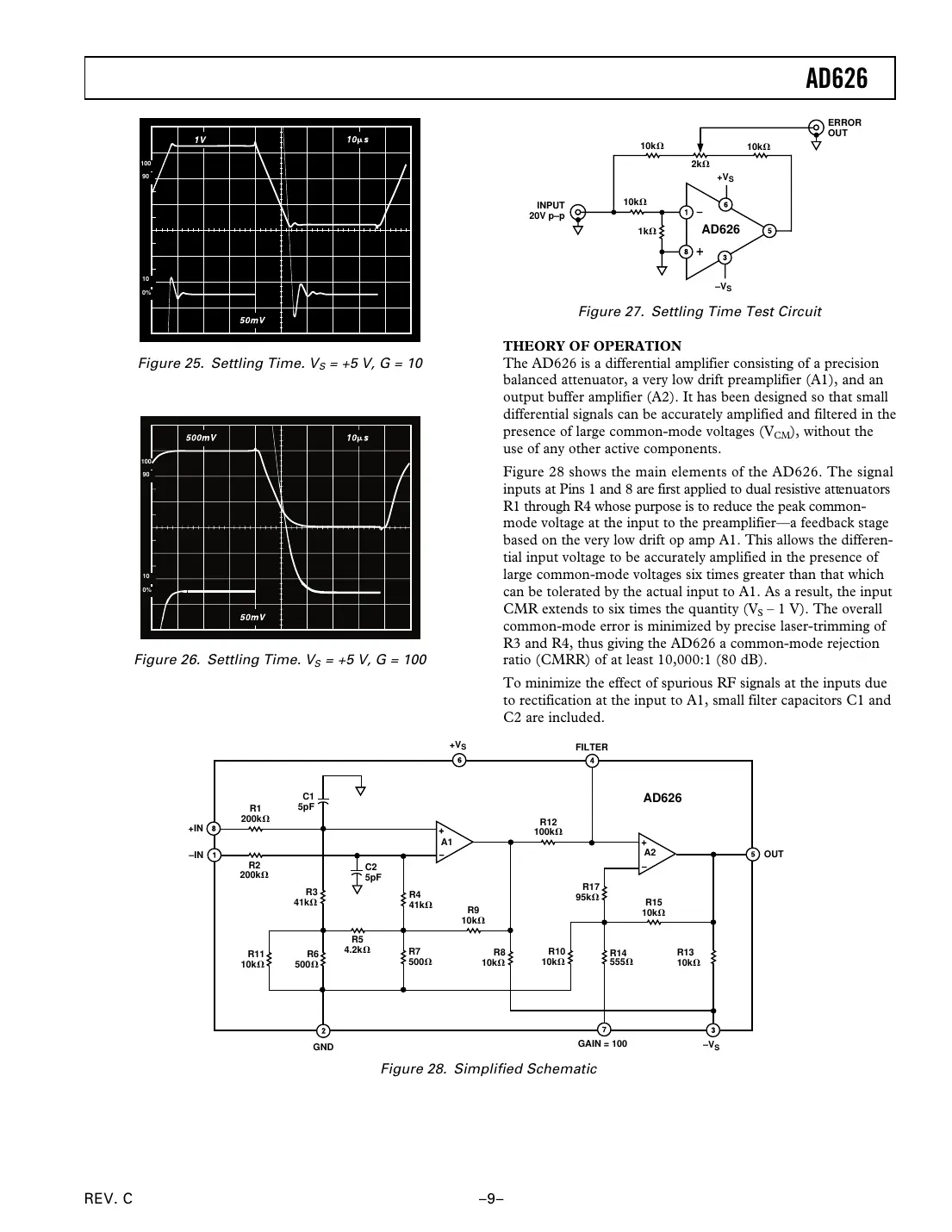ad626 Datasheet Page 9