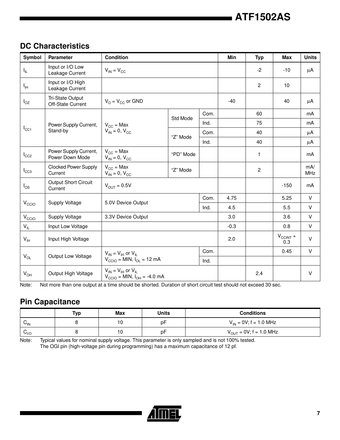 atf1502as Datasheet Page 7