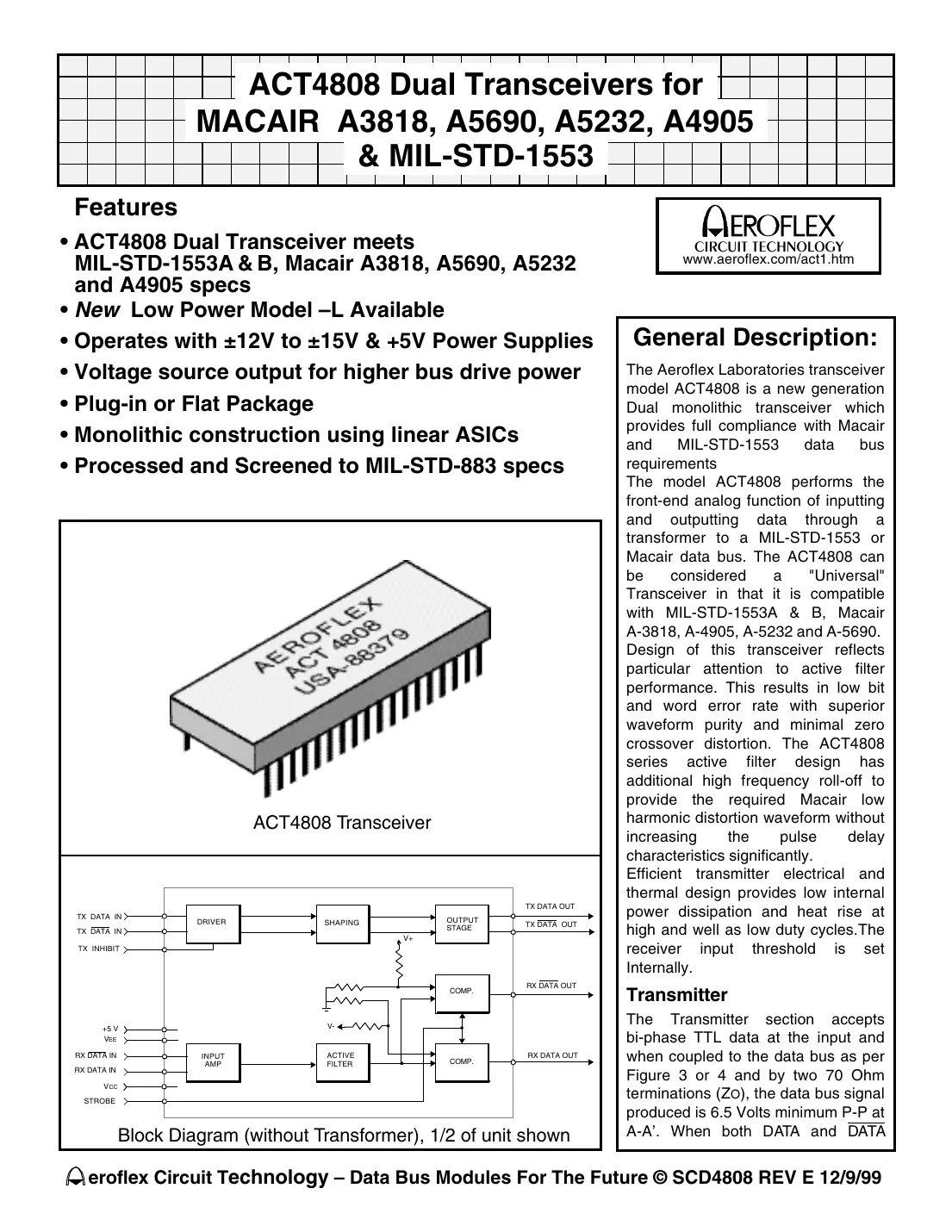 act4808 Datasheet Page 1