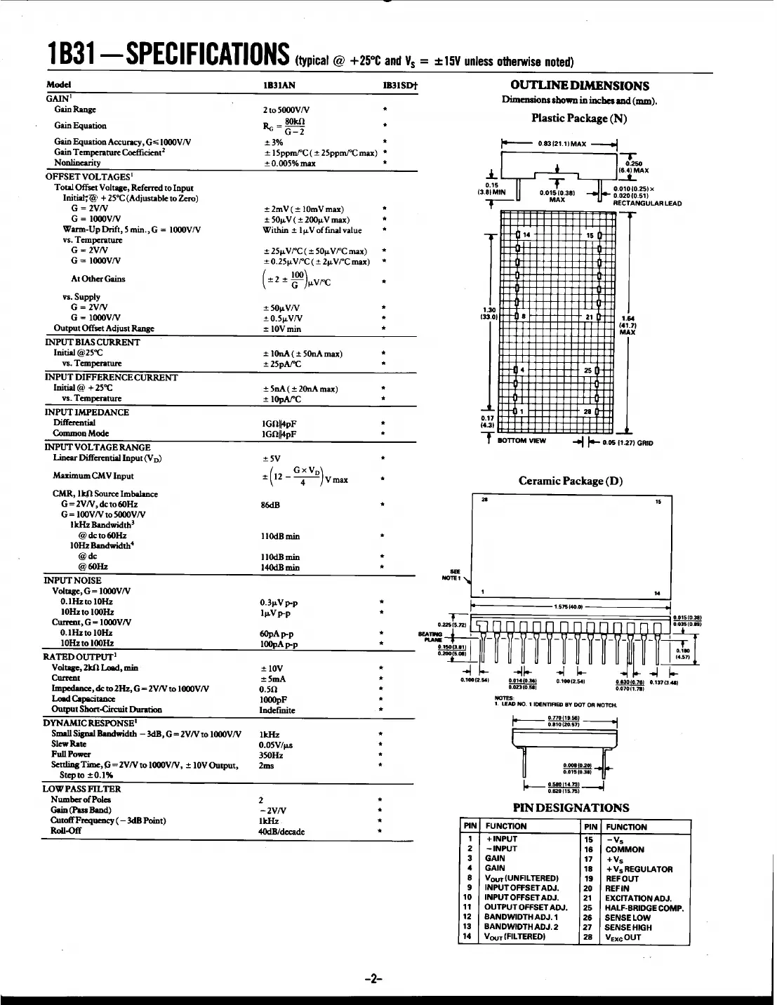 1b31 Datasheet Page 2