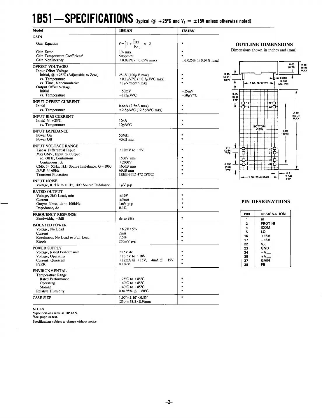 1b51 Datasheet Page 2