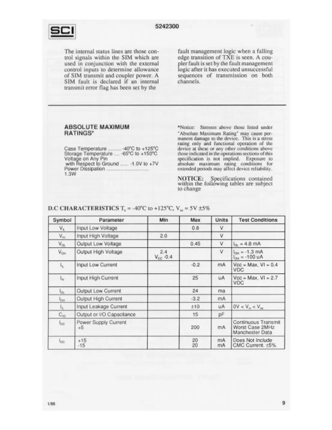 5242300 Datasheet Page 9