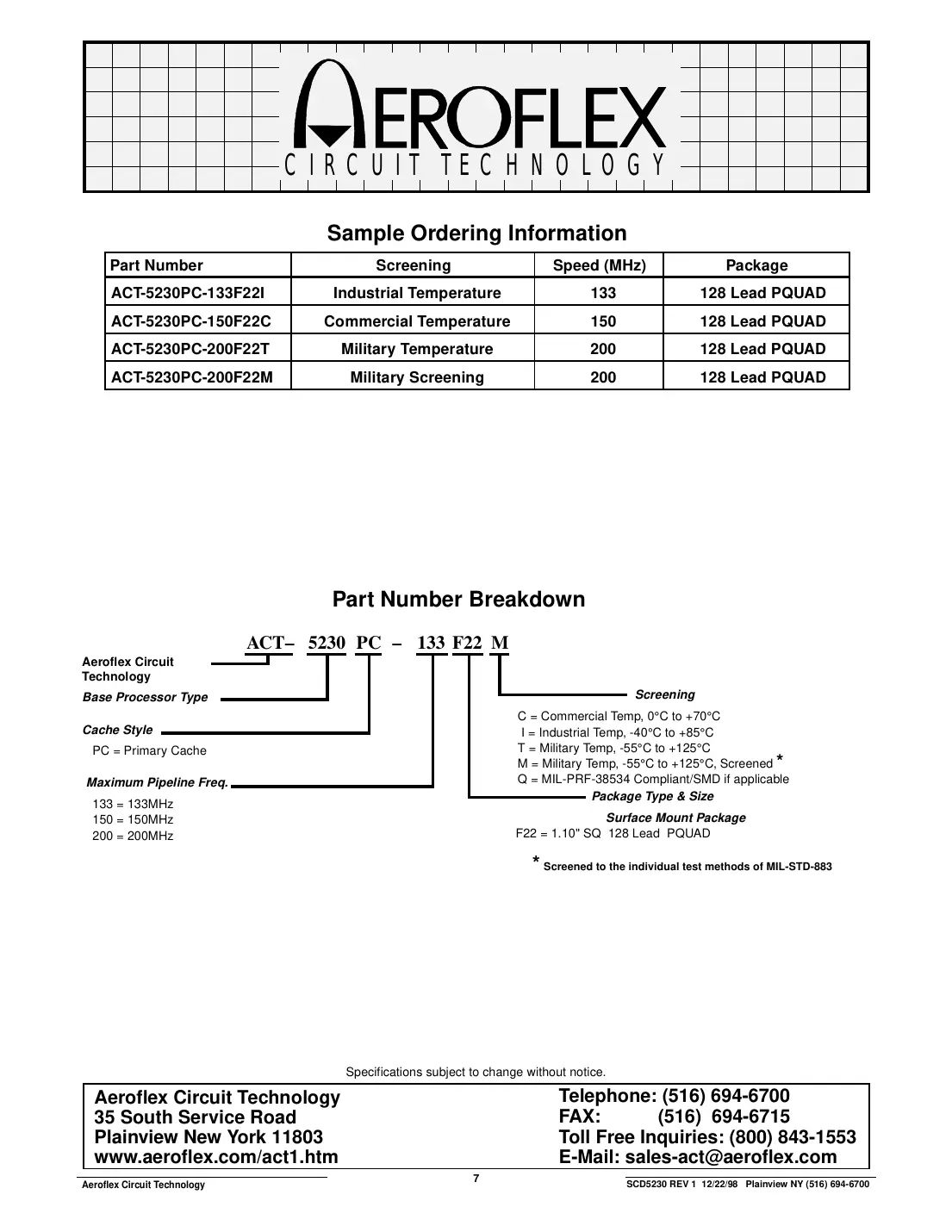 act5230 Datasheet Page 7
