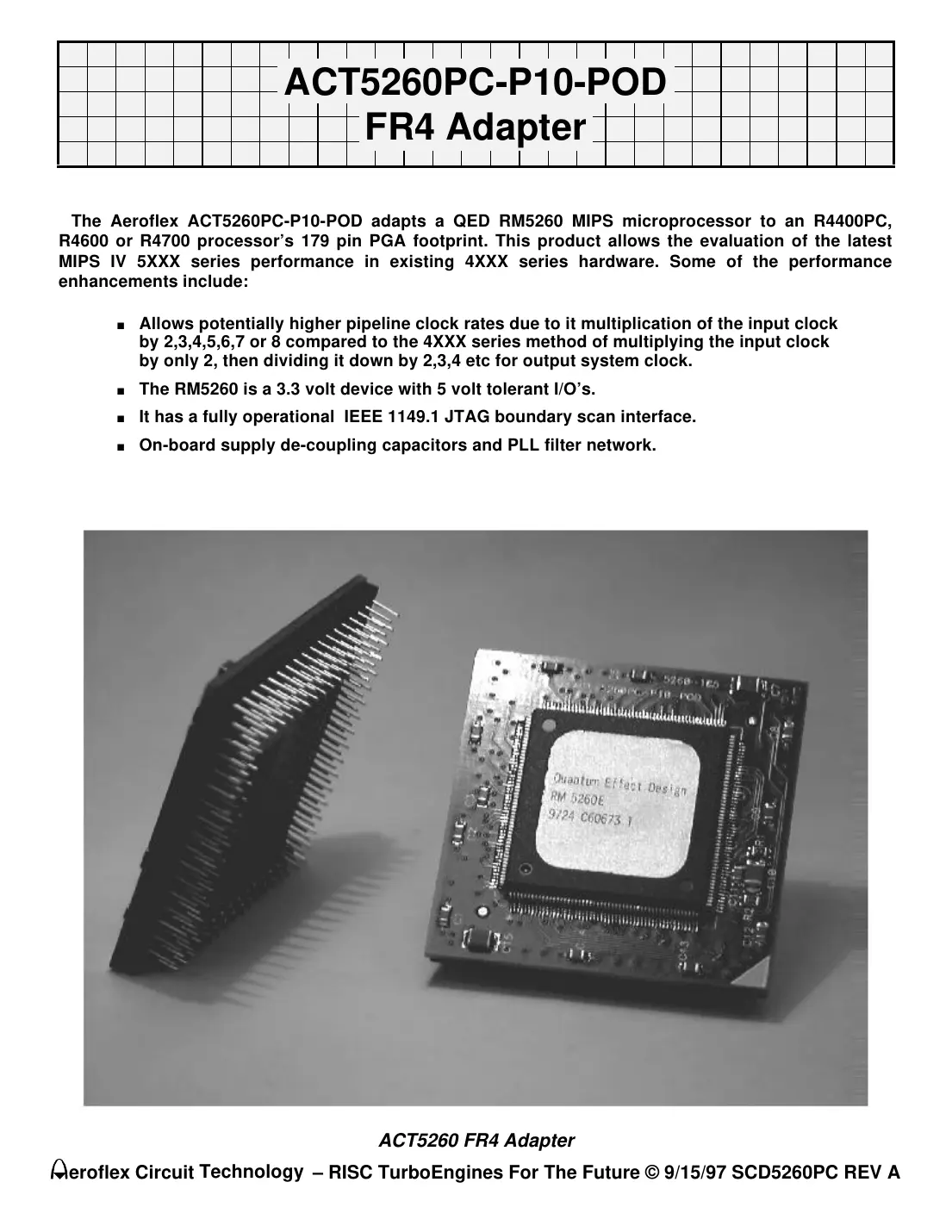 act5260 Datasheet Page 1