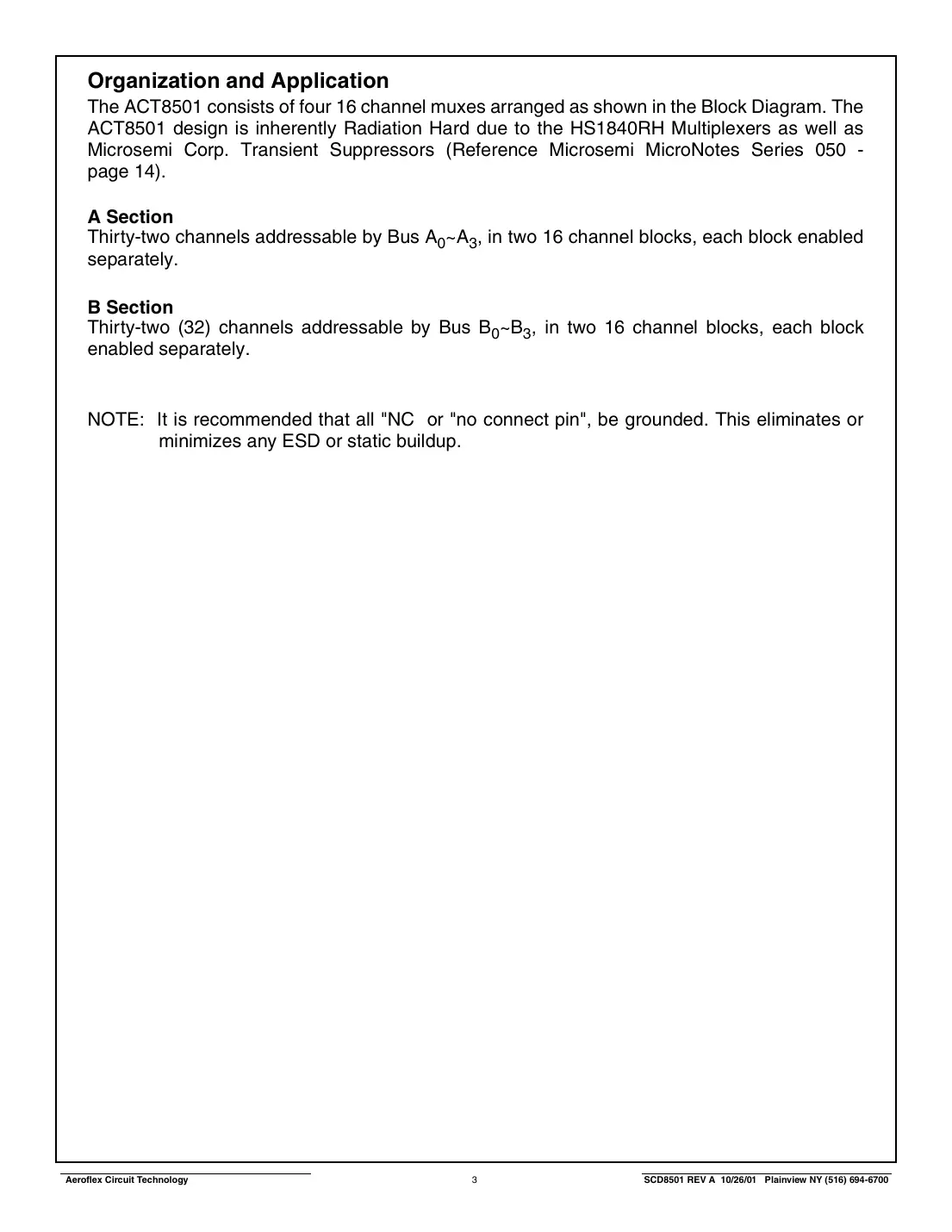 act8501 Datasheet Page 3