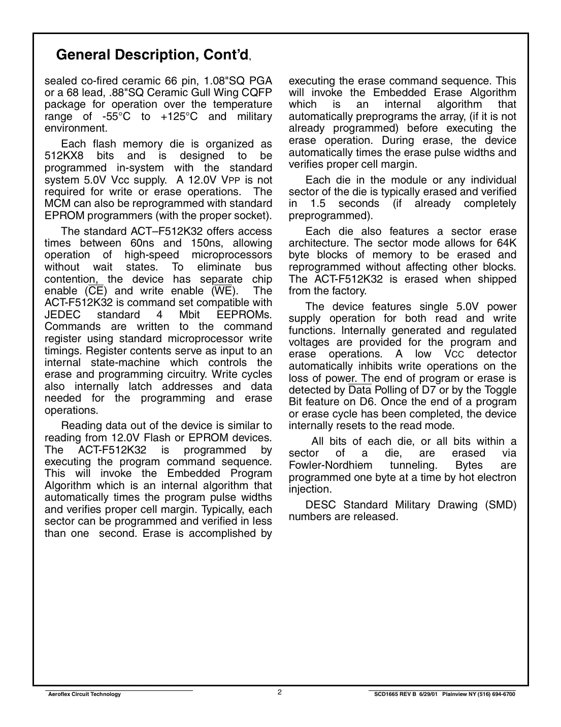 actf512k32 Datasheet Page 2