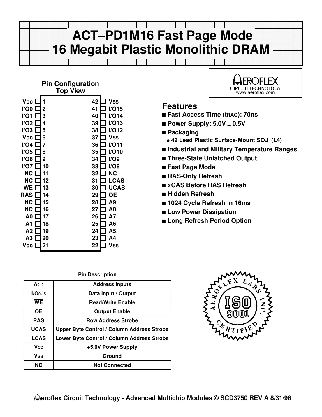 actpd1m16 Datasheet Page 1
