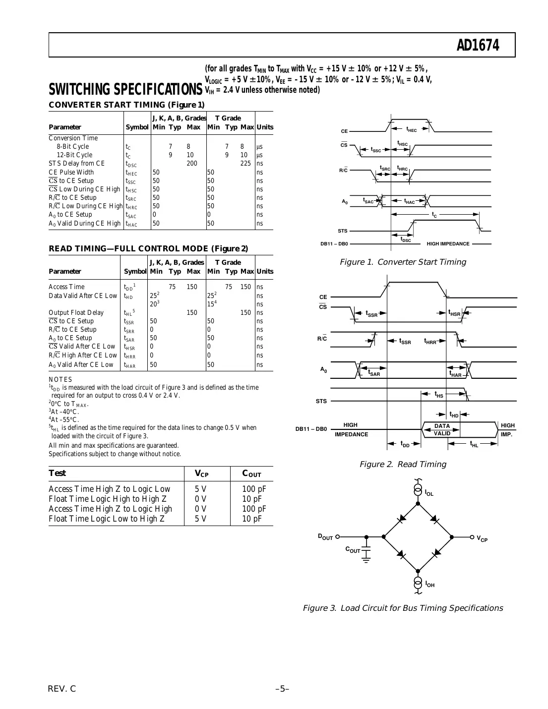 ad1674 Datasheet Page 5
