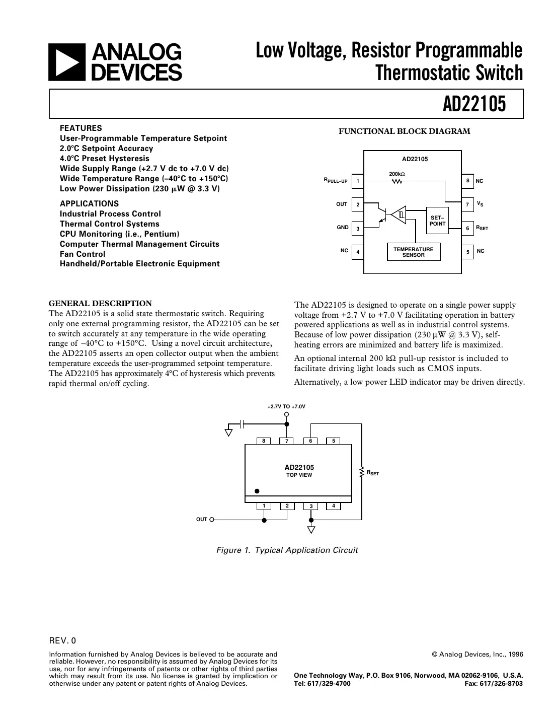 ad22105 Datasheet Page 1