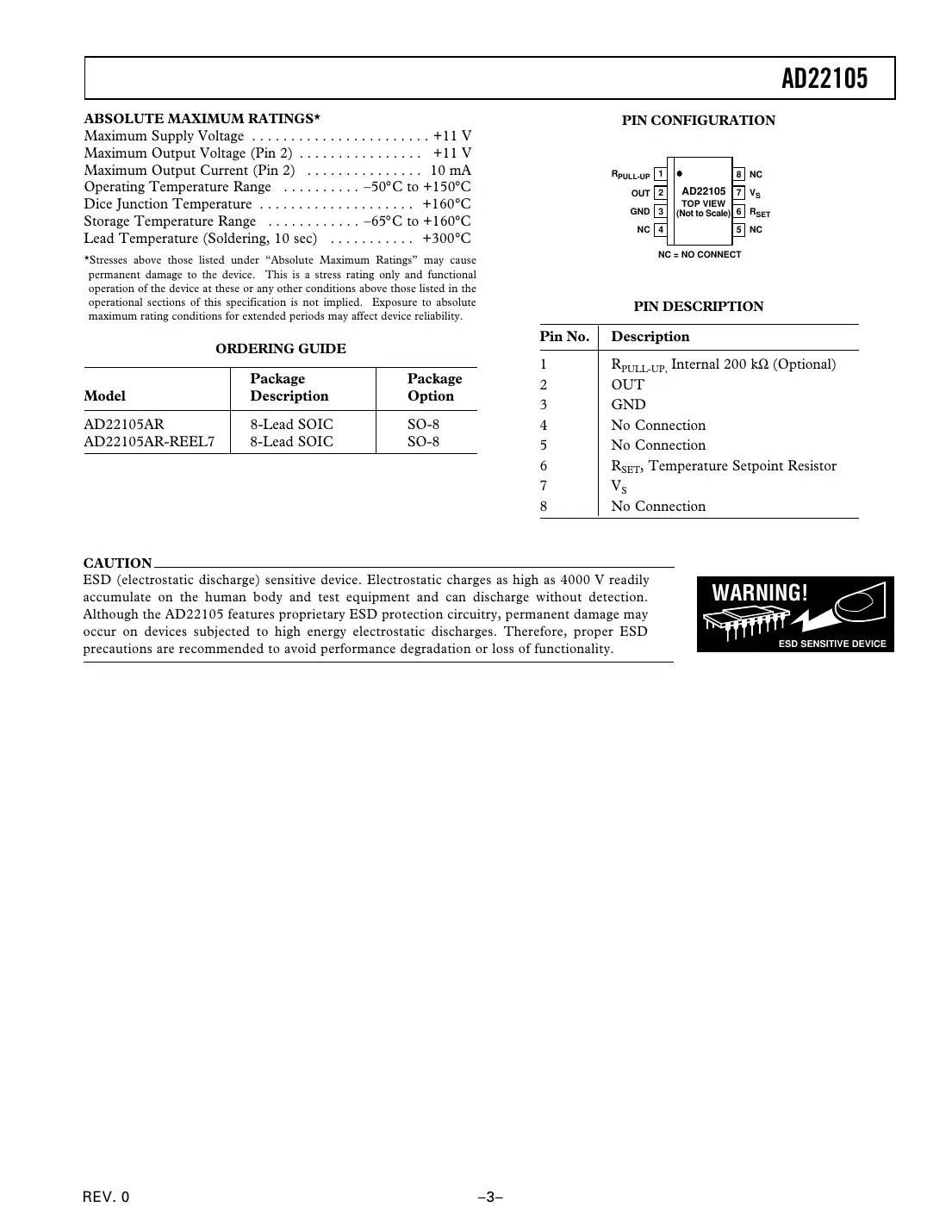 ad22105 Datasheet Page 3
