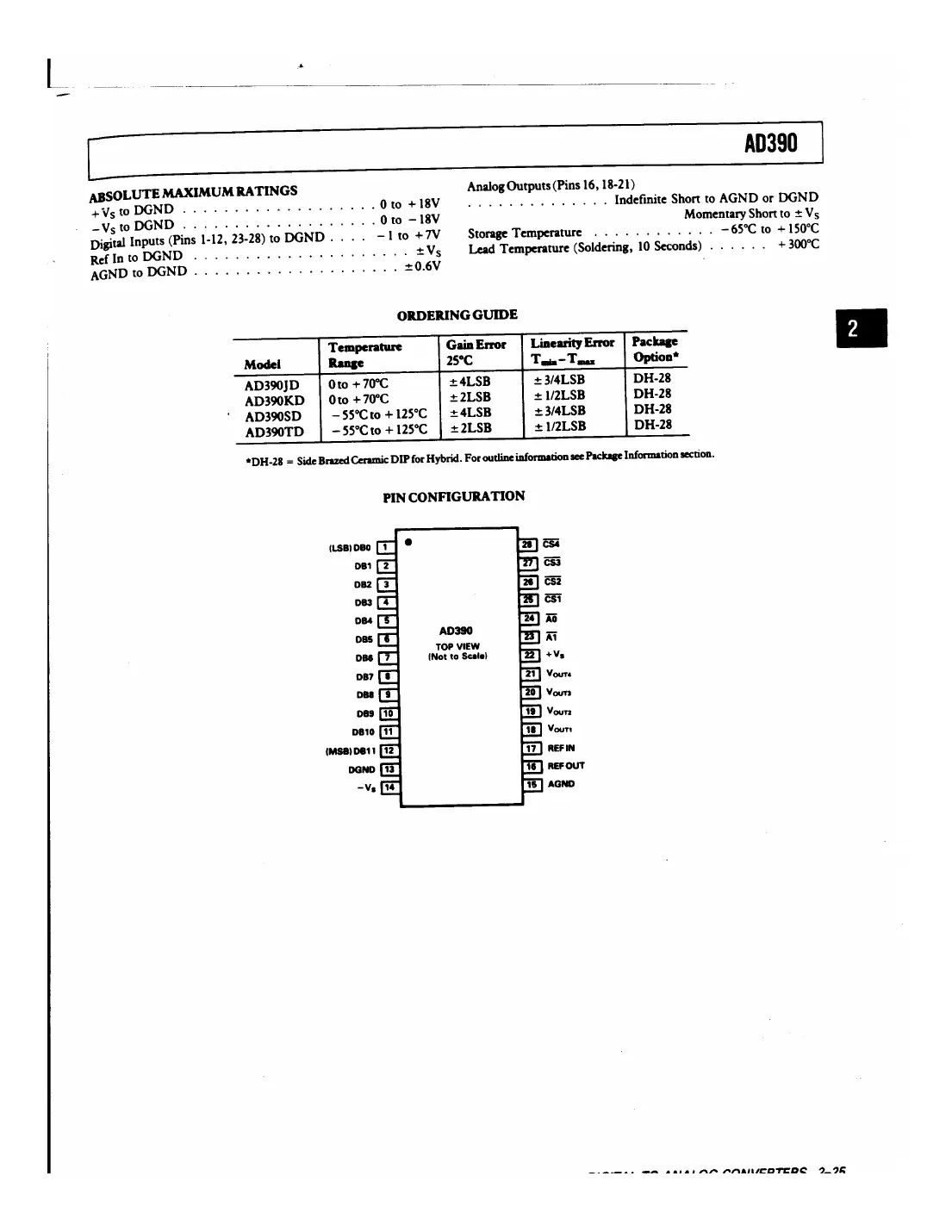 ad390 Datasheet Page 3