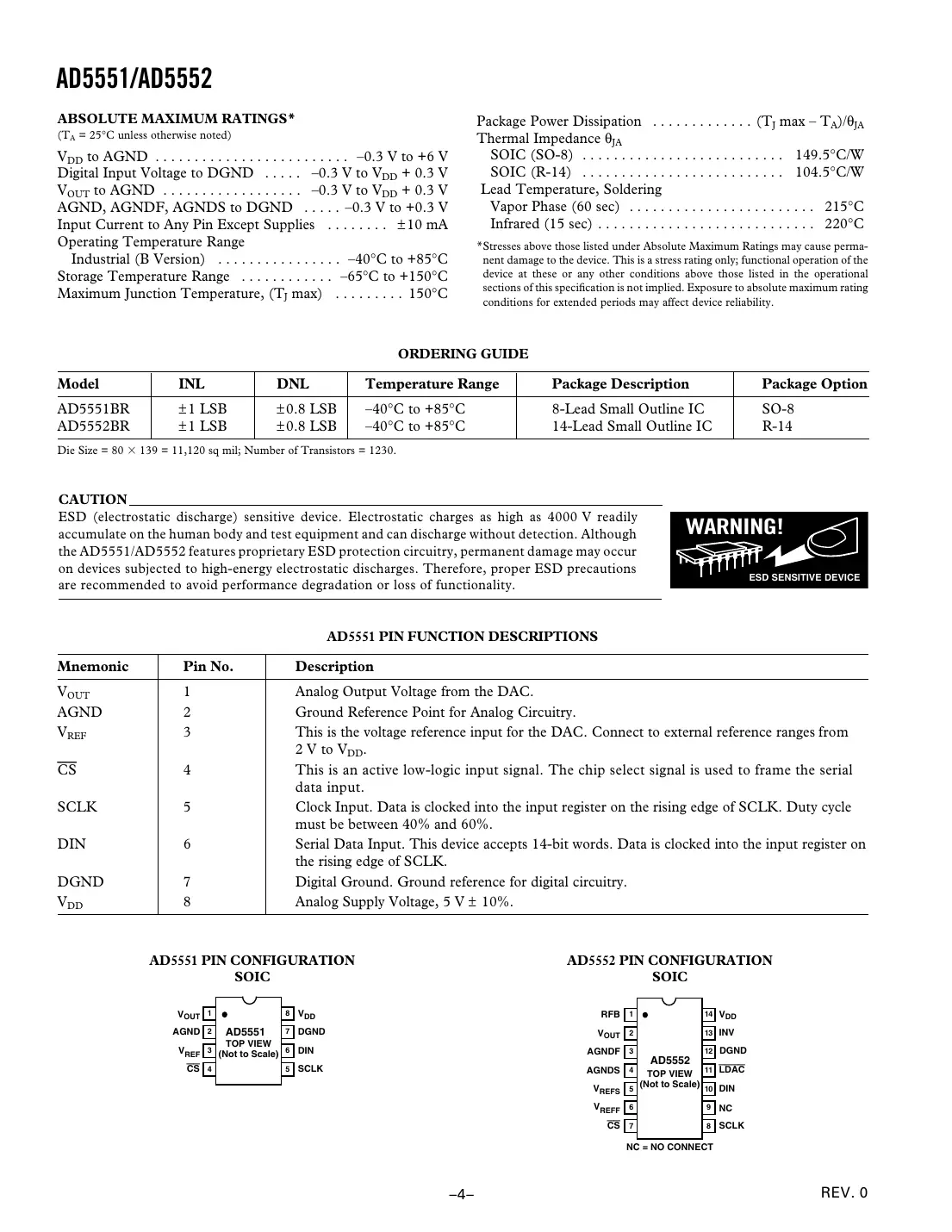 ad5551 Datasheet Page 4