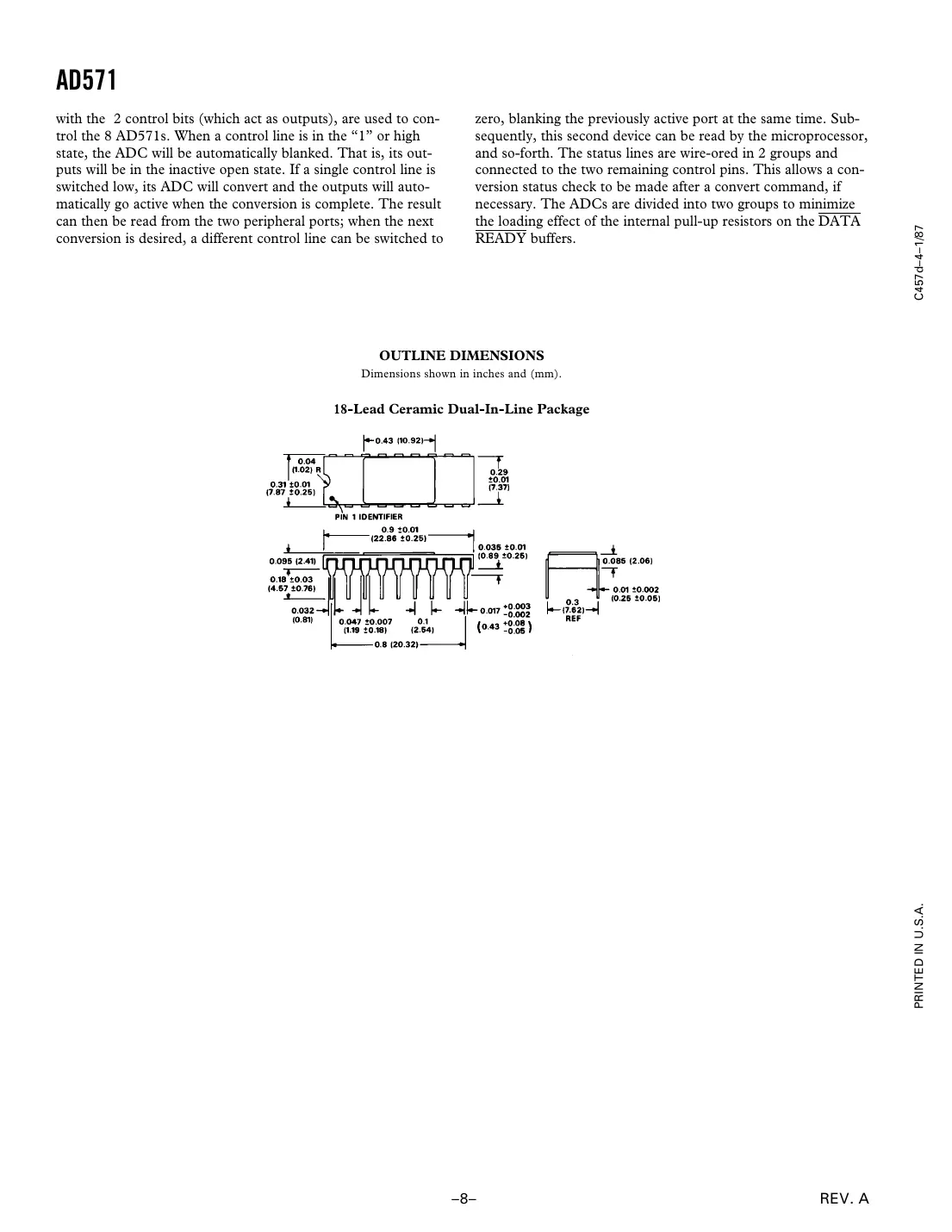 ad571 Datasheet Page 8