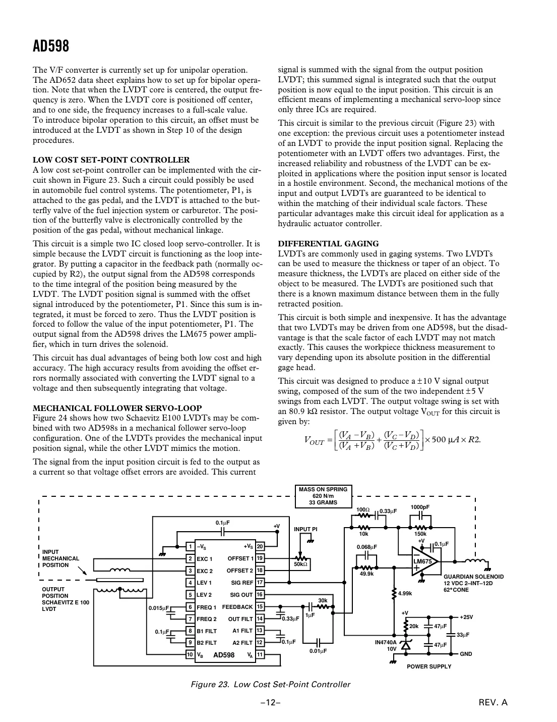 ad598 Datasheet Page 12