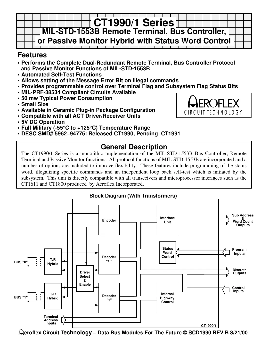 ct19901 Datasheet Page 1