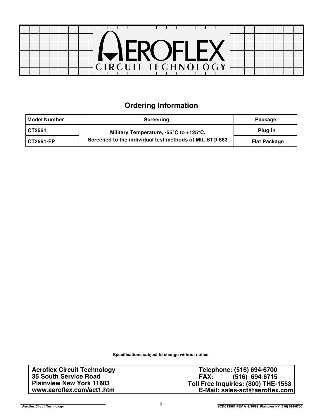 ct2561 Datasheet Page 9