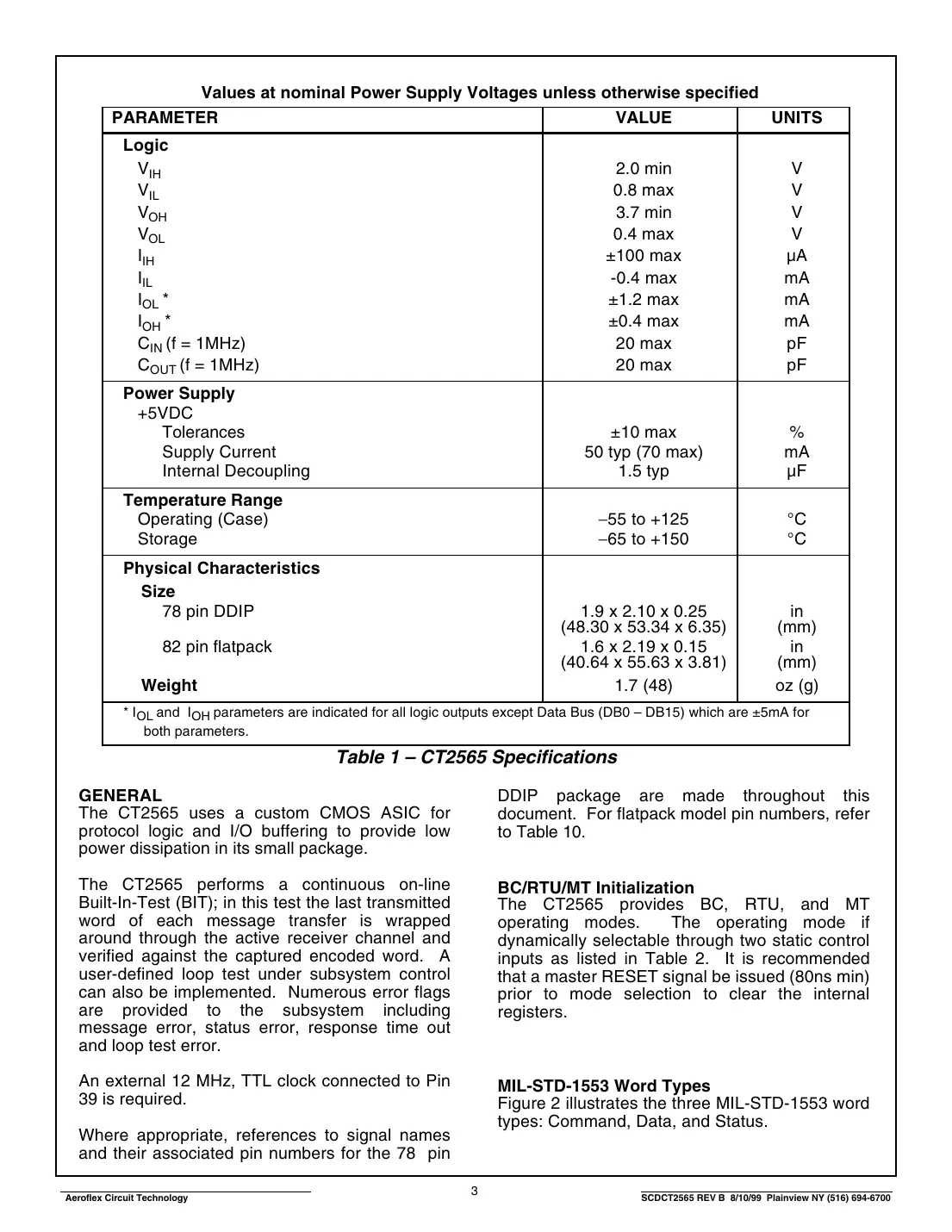 ct2565 Datasheet Page 3