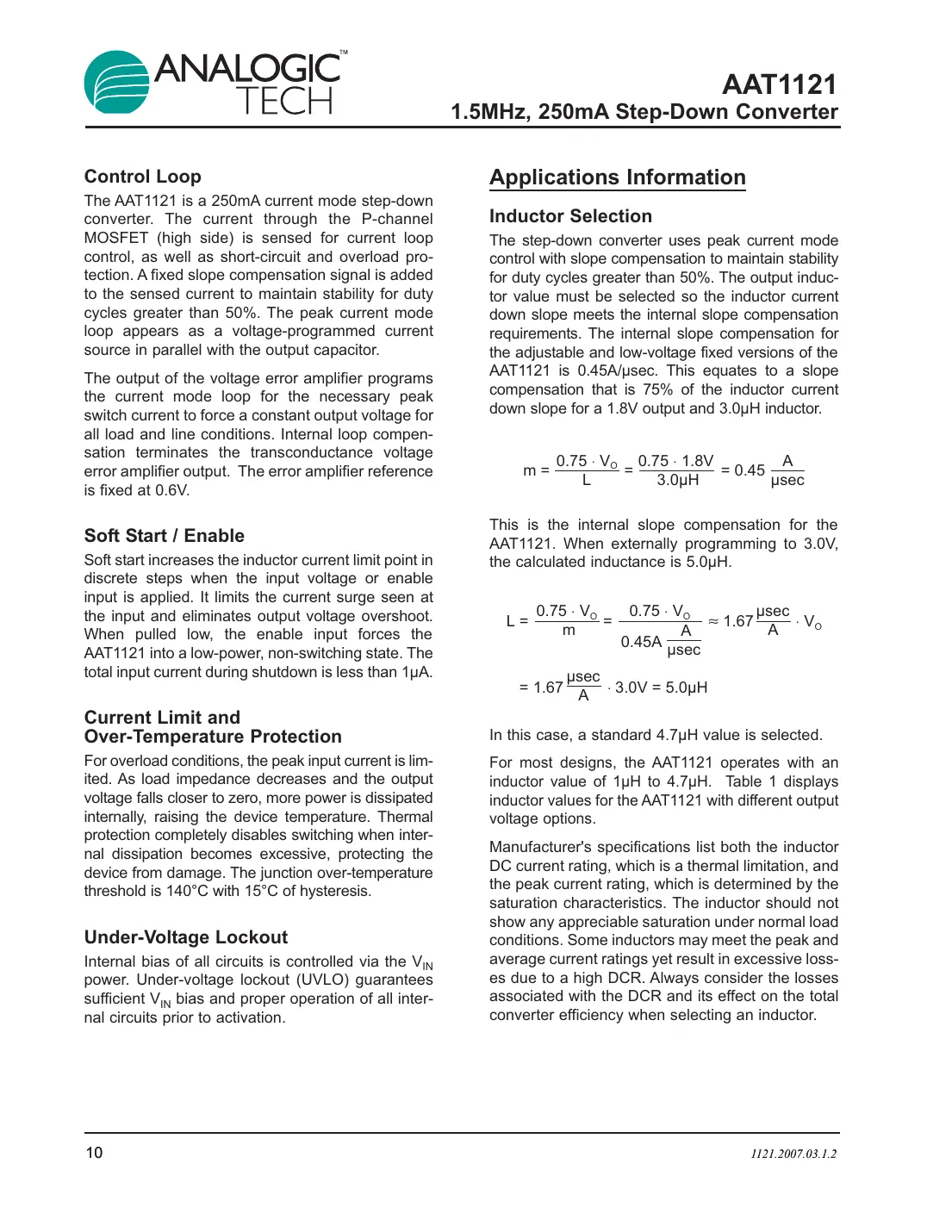 aat1121 Datasheet Page 10