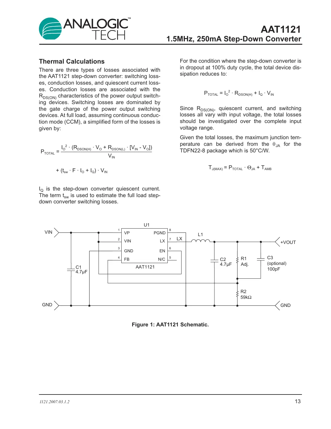 aat1121 Datasheet Page 13