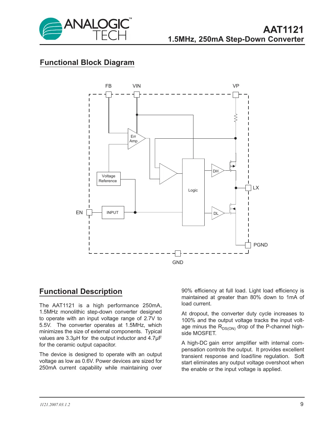 aat1121 Datasheet Page 9