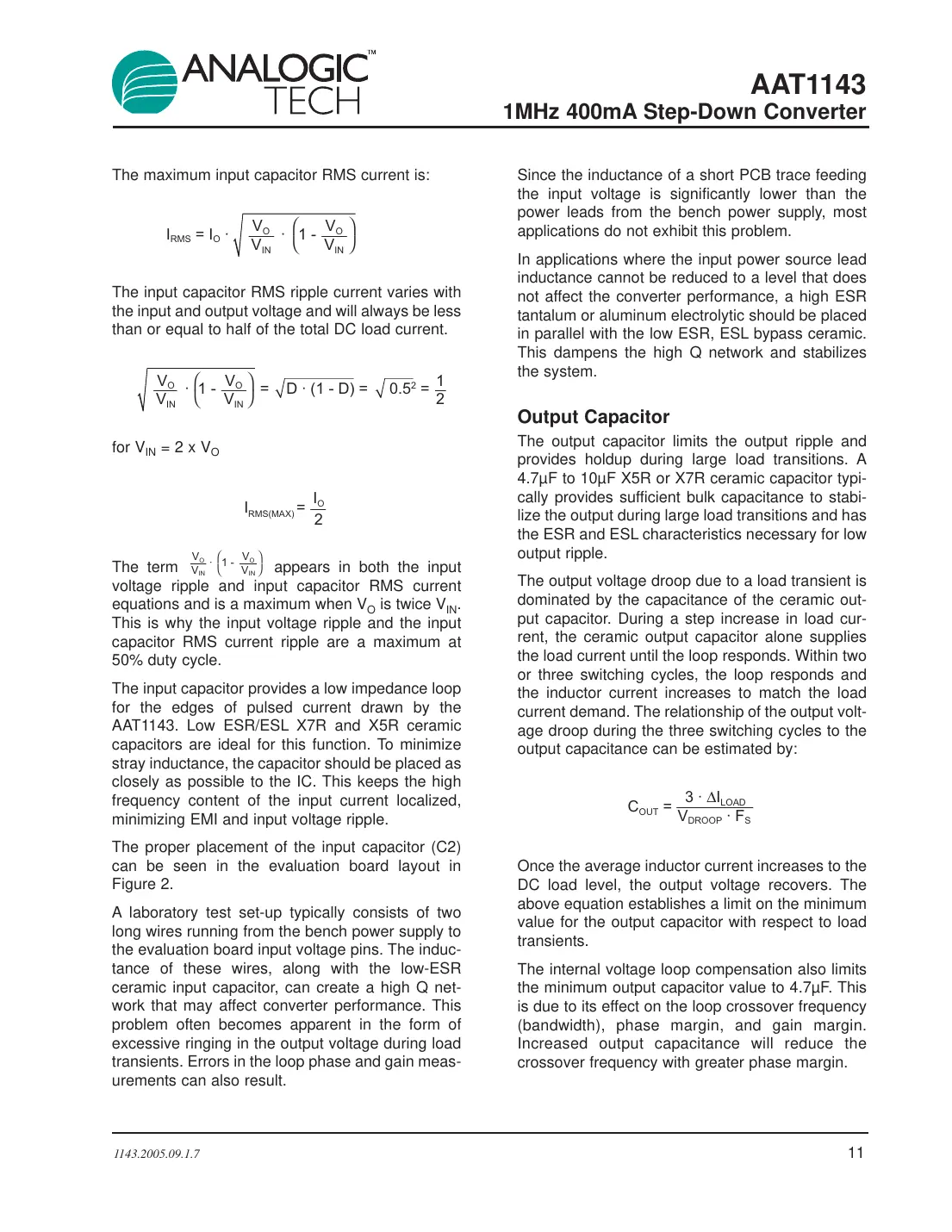 aat1143 Datasheet Page 11