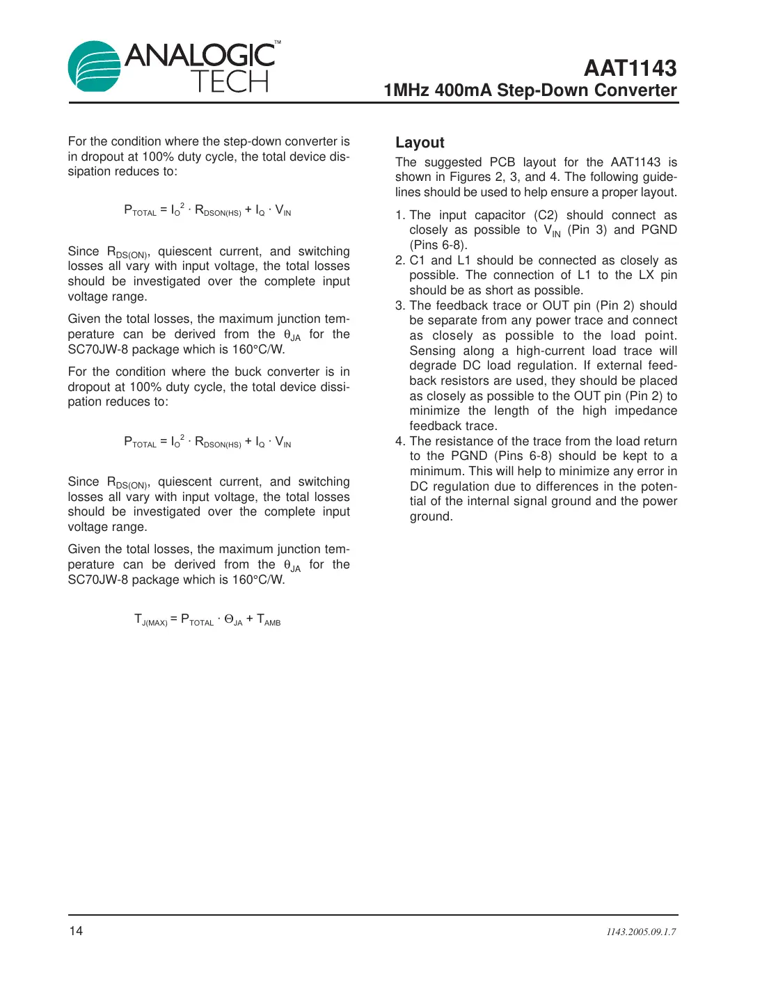 aat1143 Datasheet Page 14