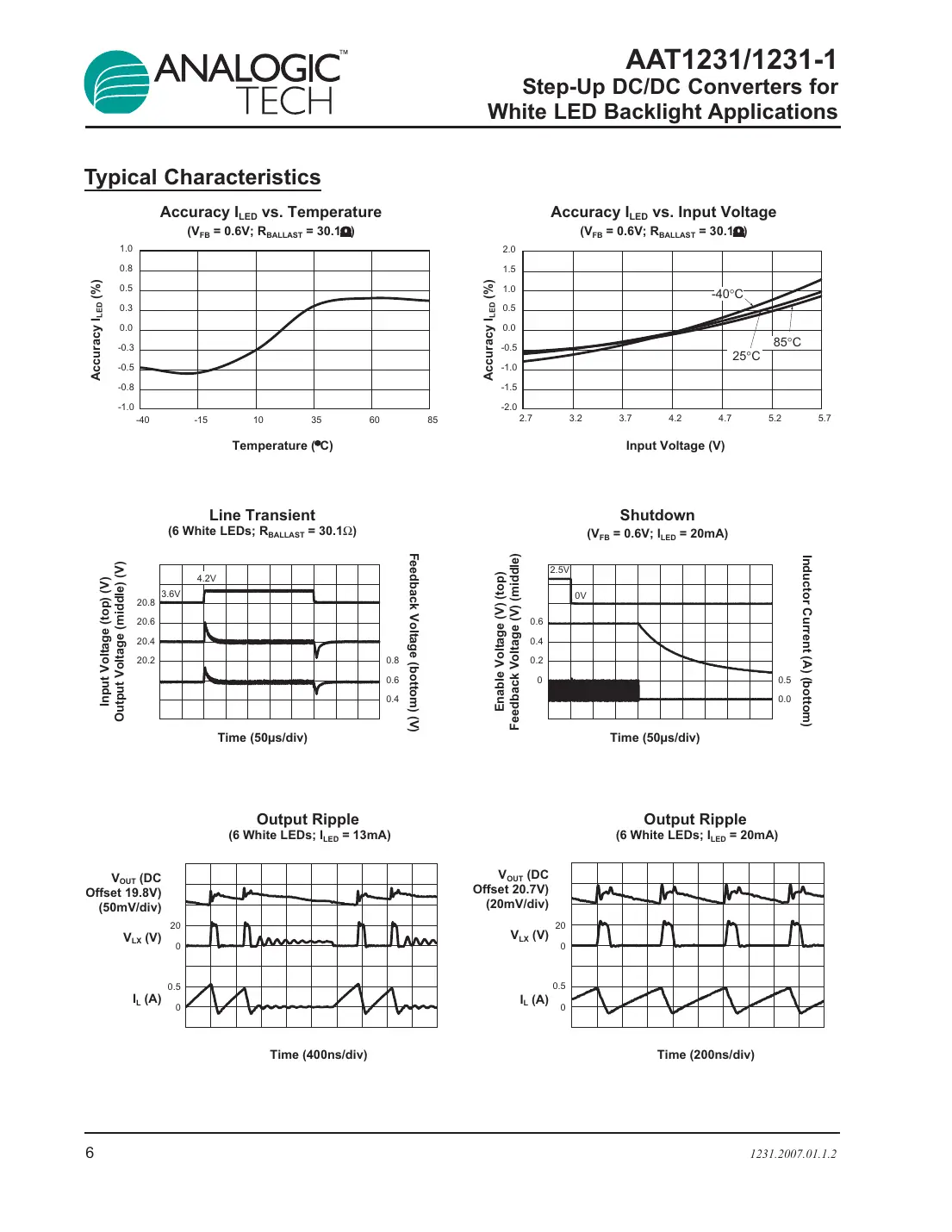 aat1231 Datasheet Page 6