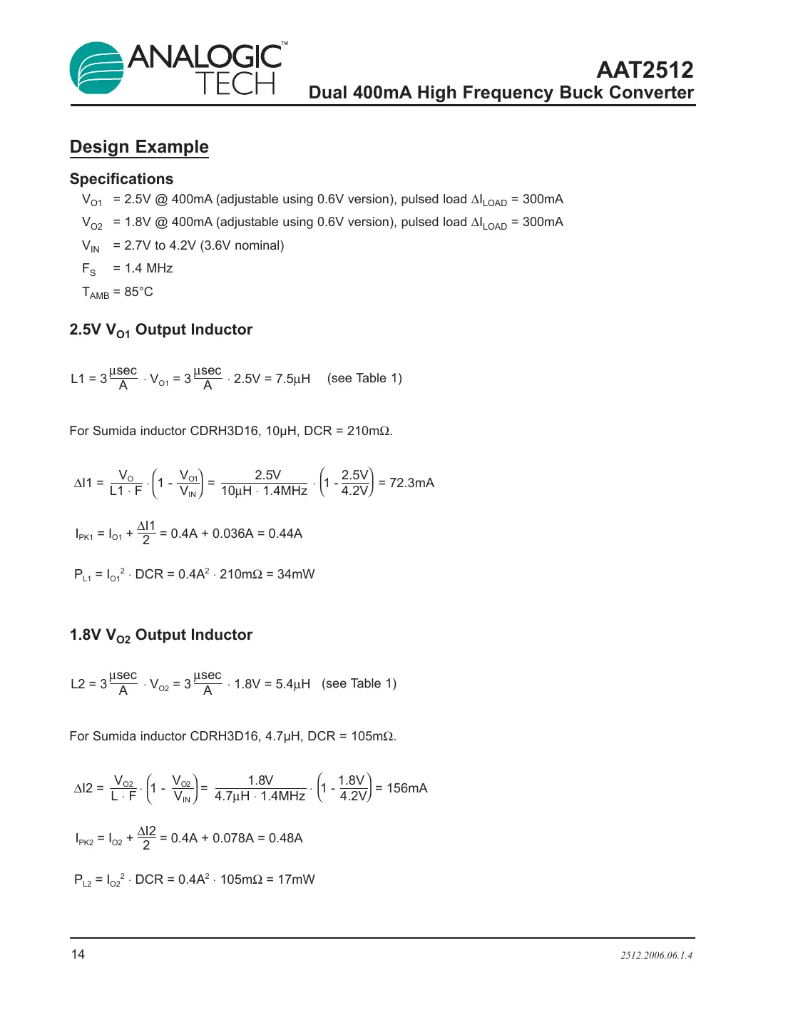 aat2512 Datasheet Page 14
