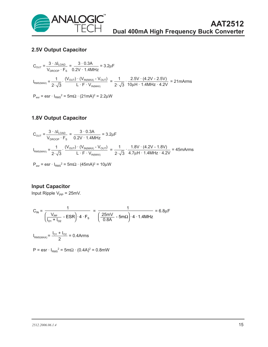 aat2512 Datasheet Page 15