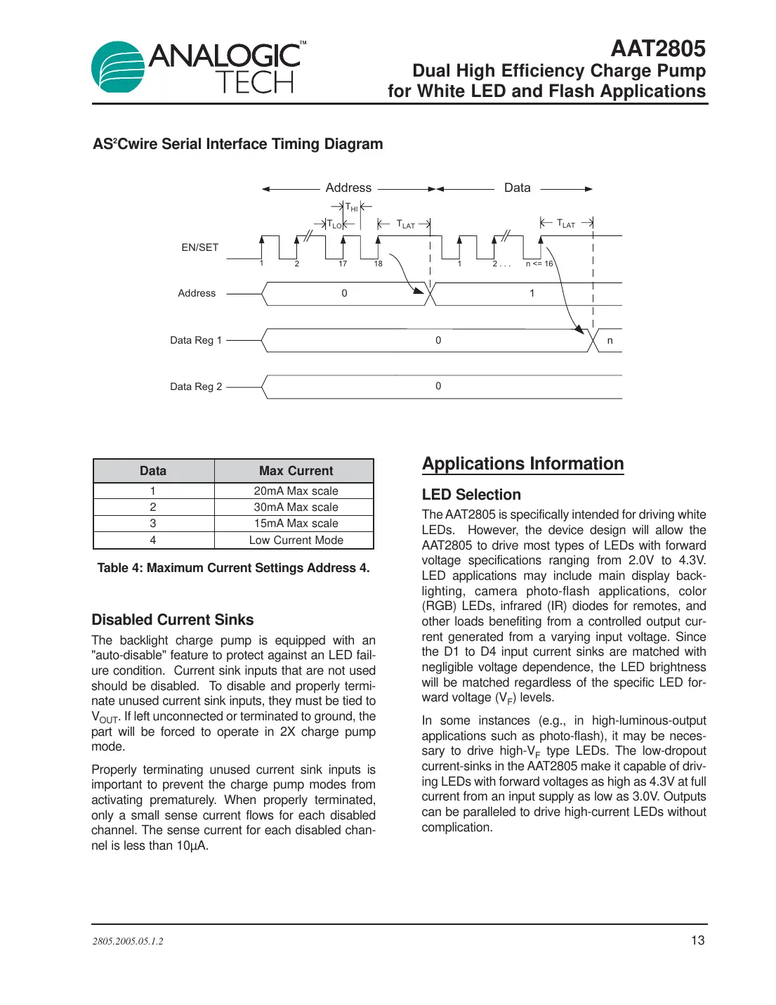 aat2805 Datasheet Page 13