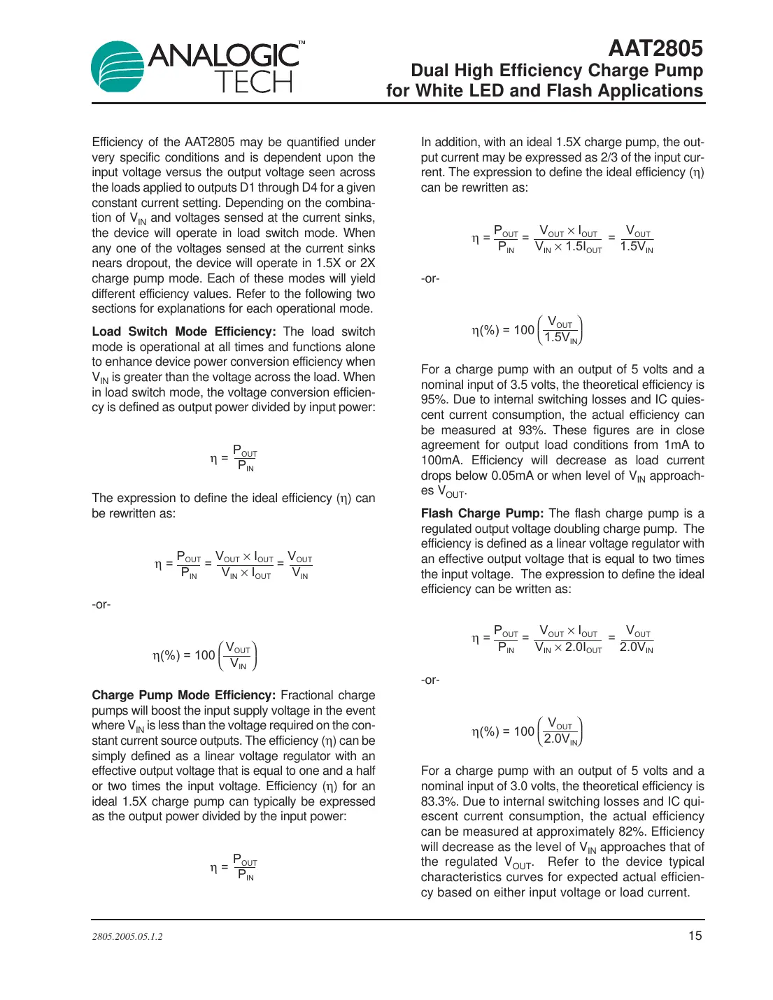 aat2805 Datasheet Page 15
