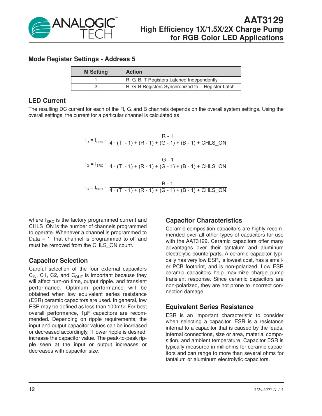 aat3129 Datasheet Page 12