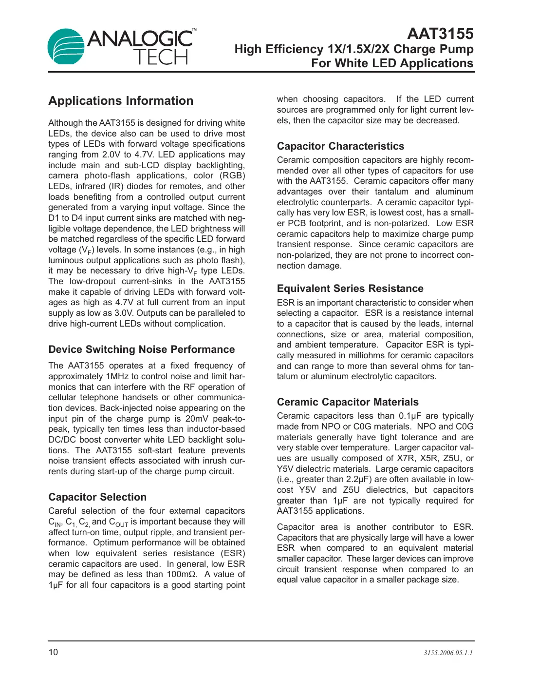 aat3155 Datasheet Page 10
