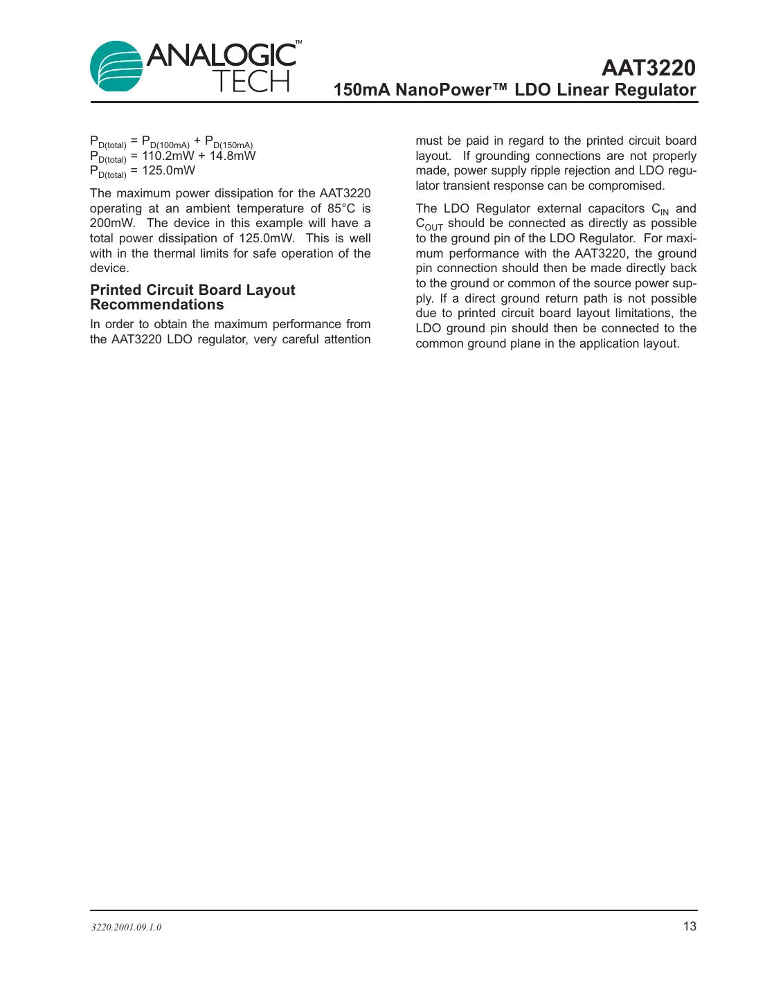 aat3220 Datasheet Page 13