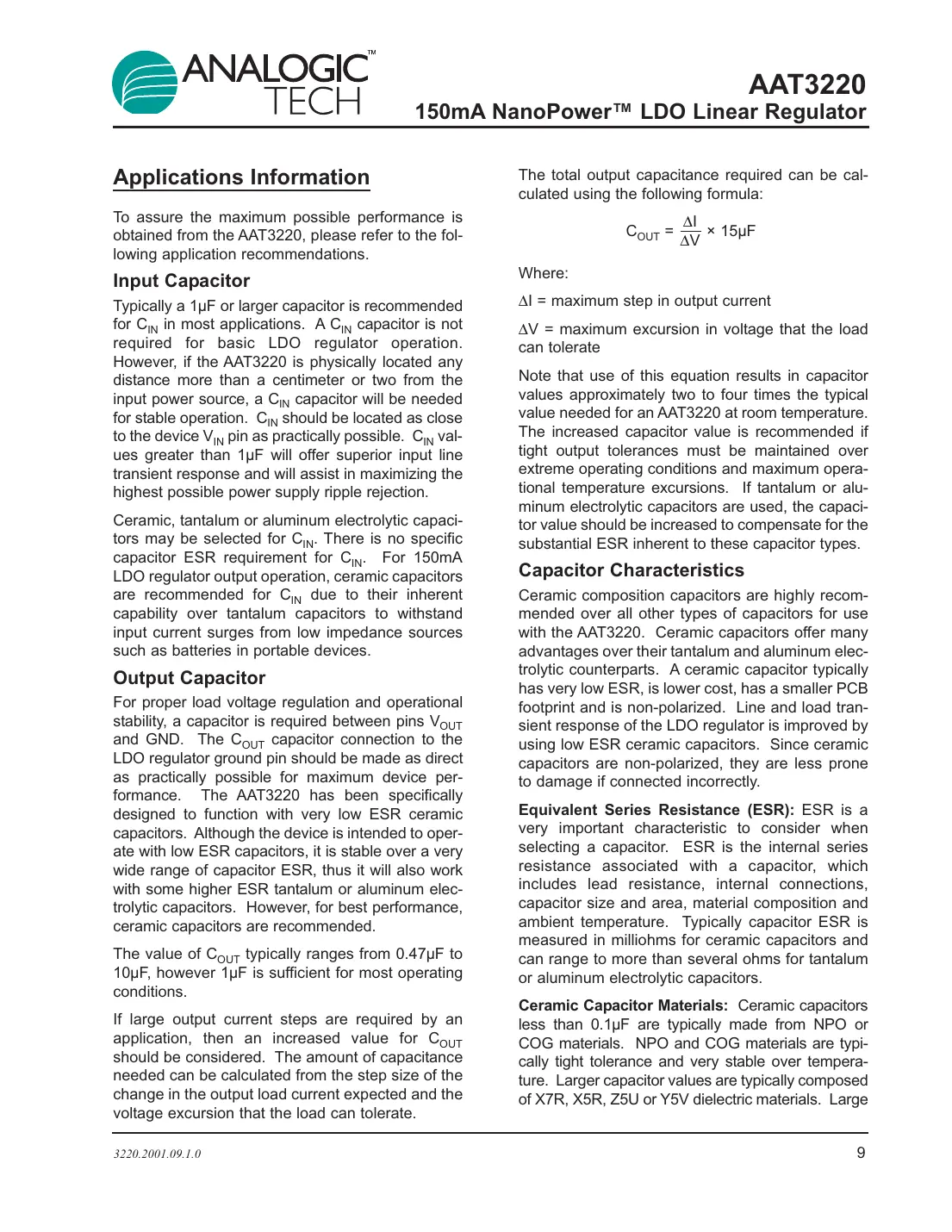 aat3220 Datasheet Page 9