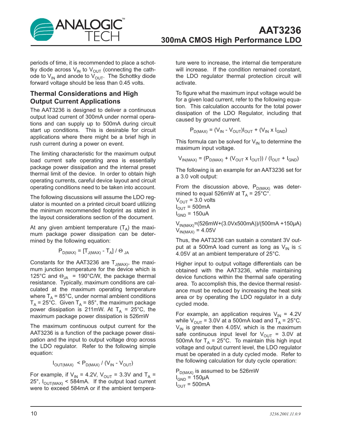 aat3236 Datasheet Page 10