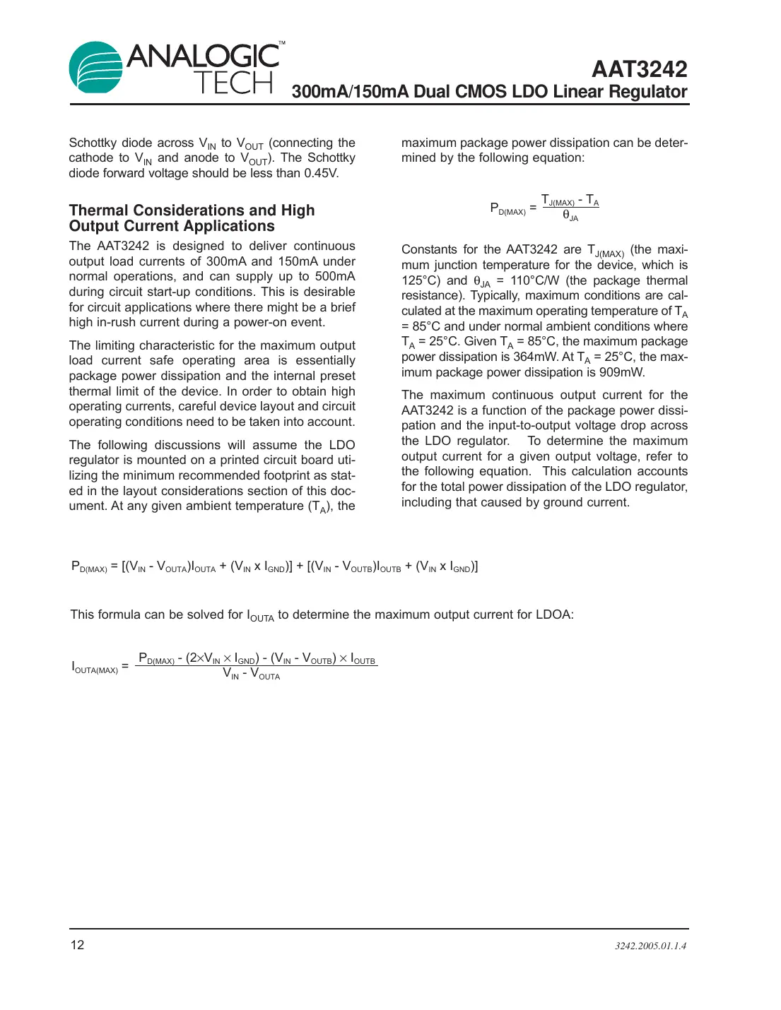 aat3242 Datasheet Page 12