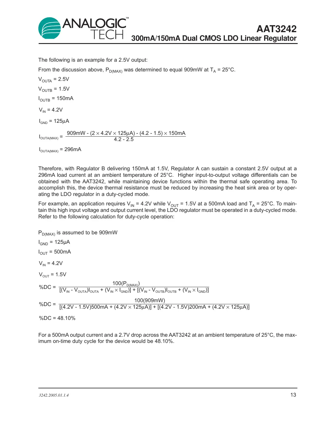 aat3242 Datasheet Page 13