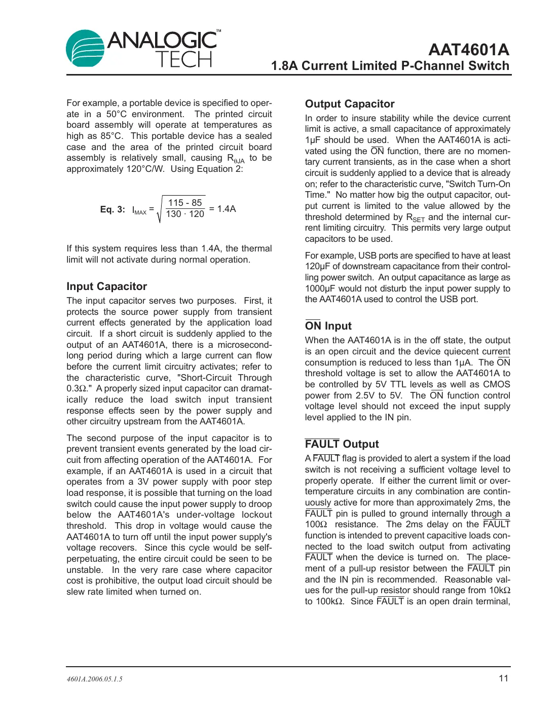 aat4601a Datasheet Page 11