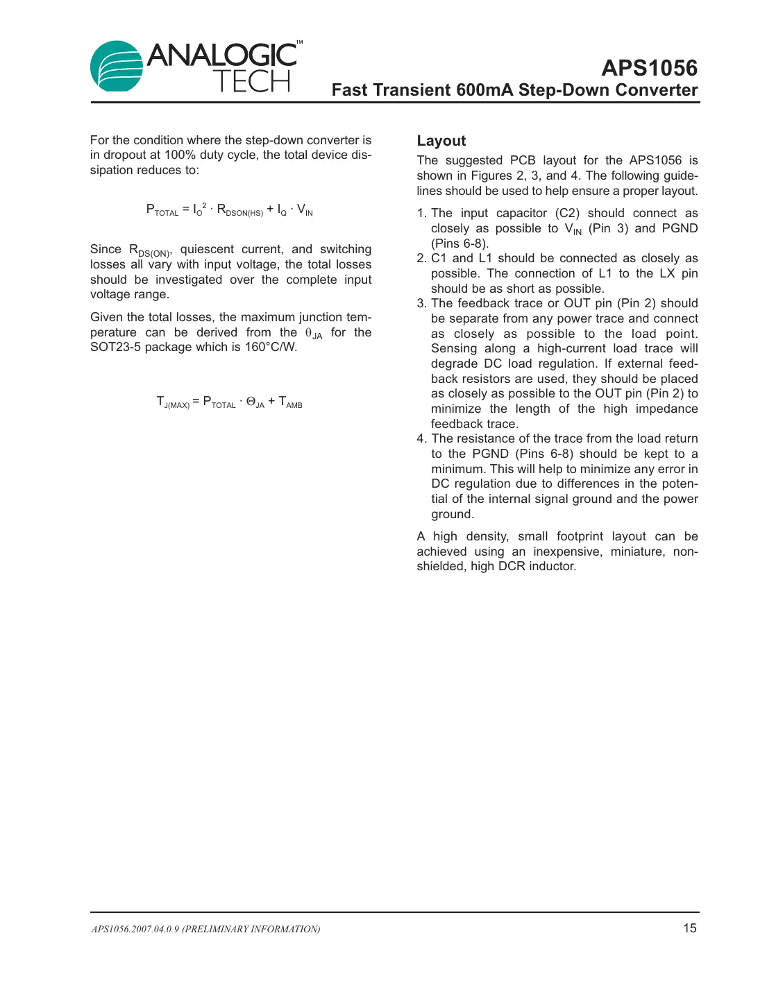 aps1056 Datasheet Page 15