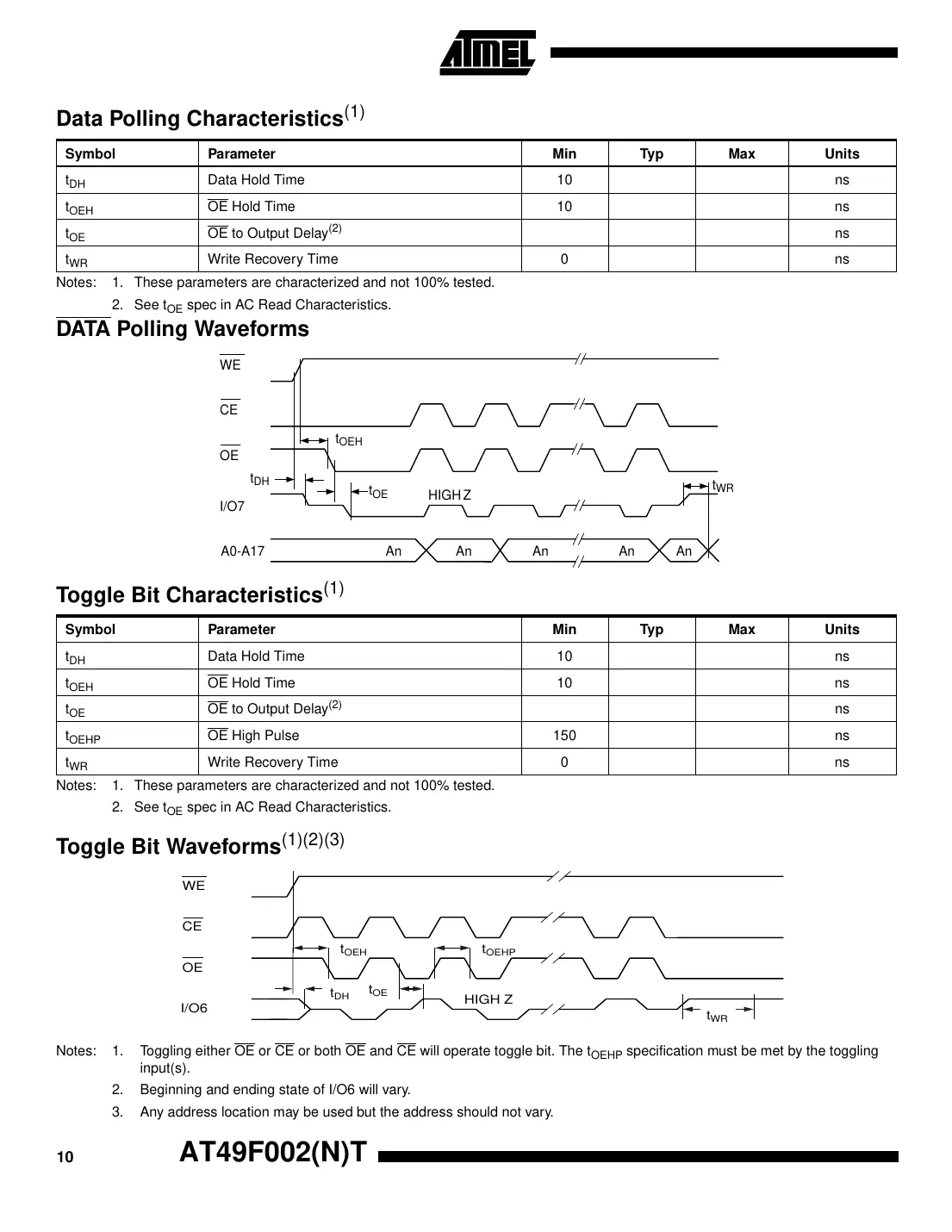 at49f002t Datasheet Page 10