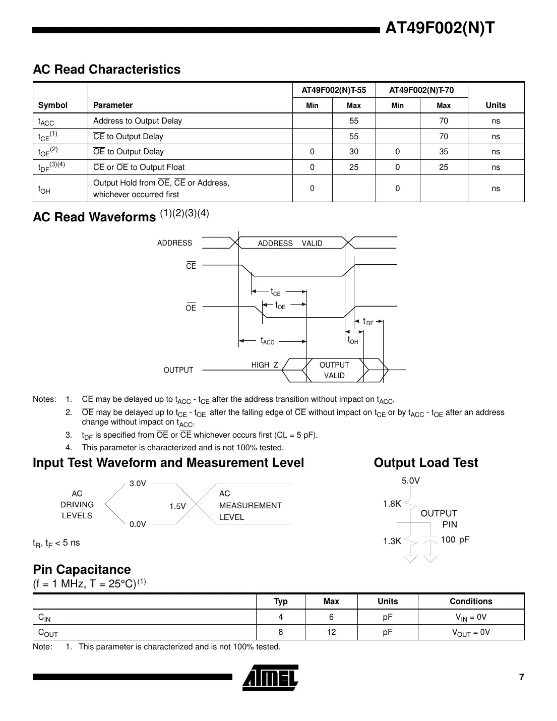 at49f002t Datasheet Page 7
