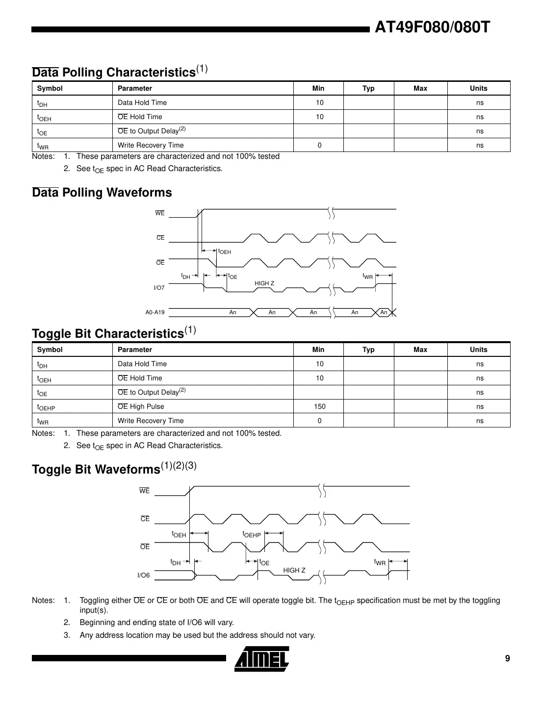at49f080 Datasheet Page 9