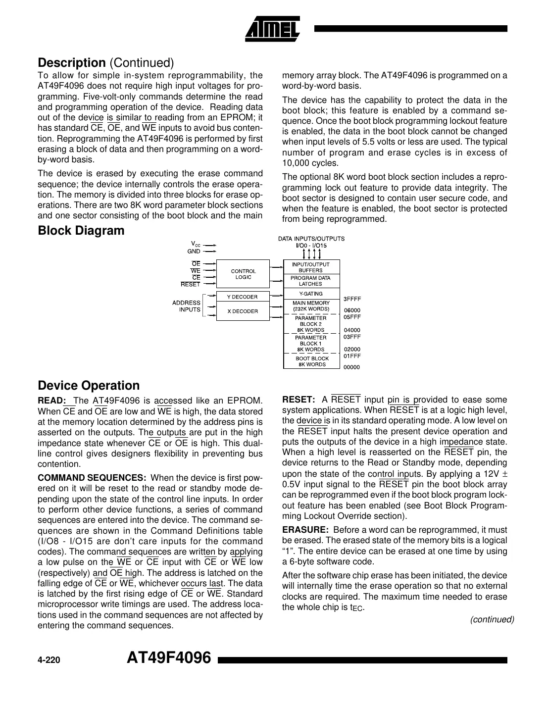 at49f4096 Datasheet Page 2