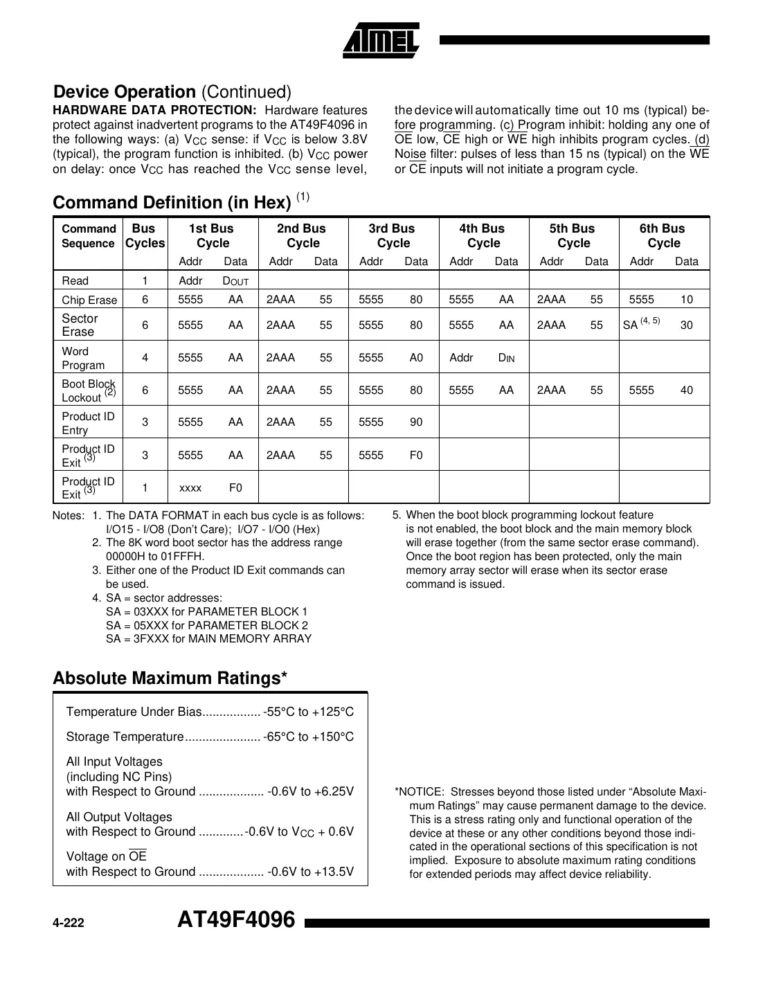 at49f4096 Datasheet Page 4