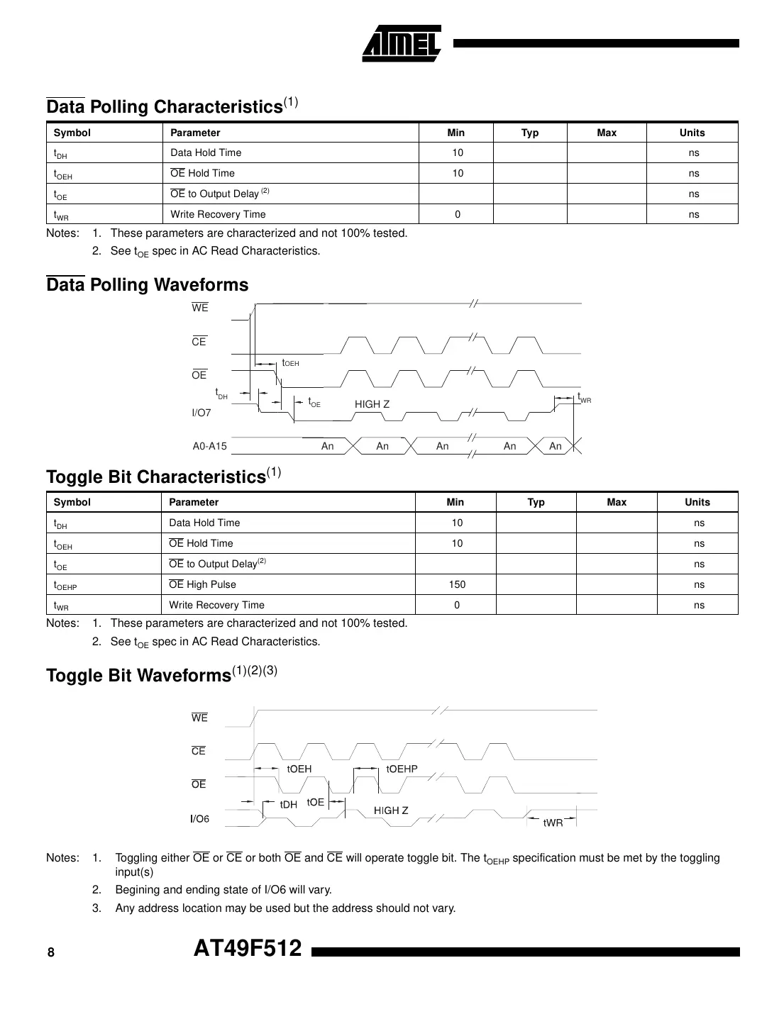 at49f512 Datasheet Page 8