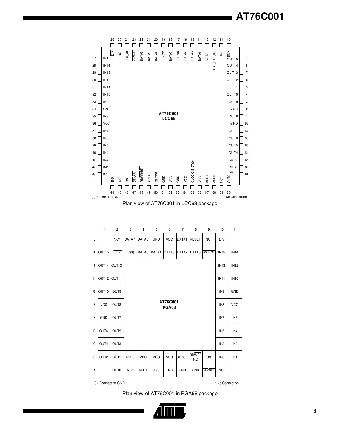 at76c001 Datasheet Page 3