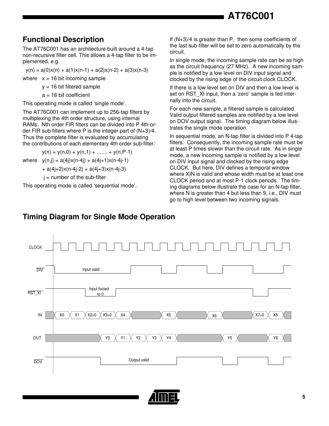 at76c001 Datasheet Page 5