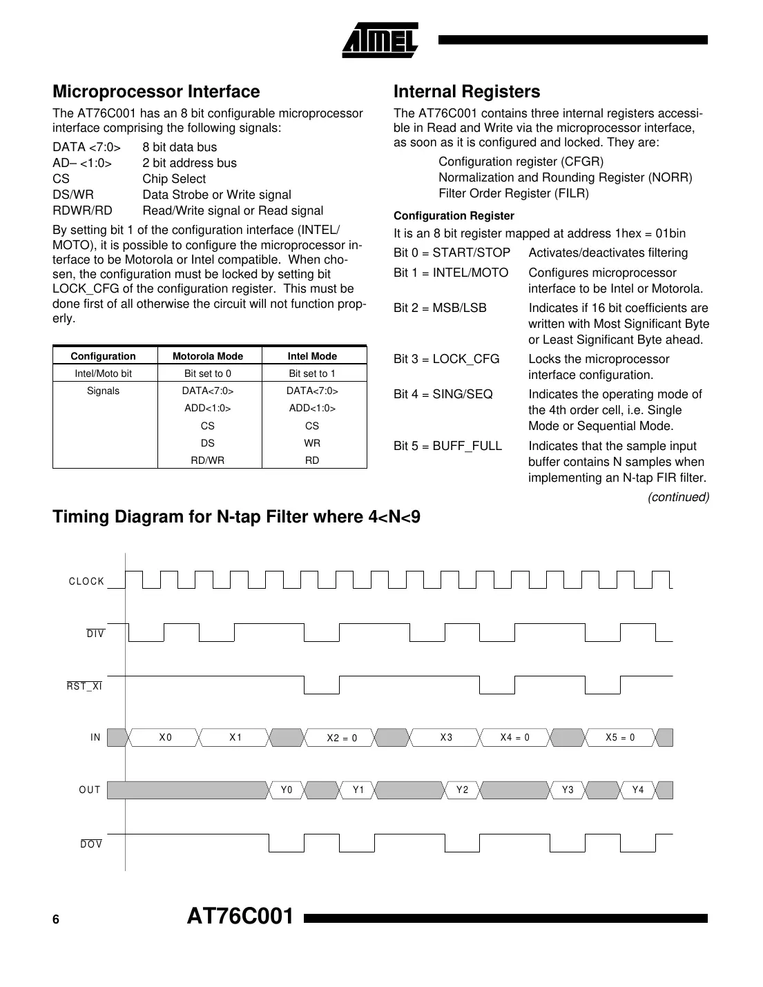 at76c001 Datasheet Page 6