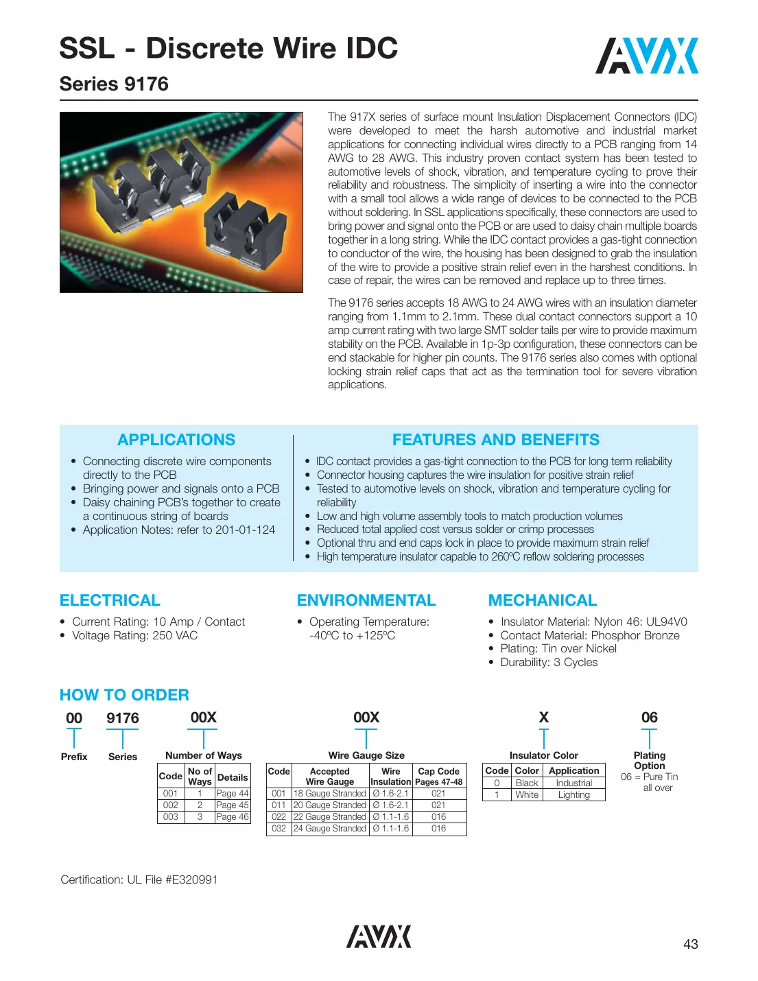 009176001001006 Datasheet Page 1